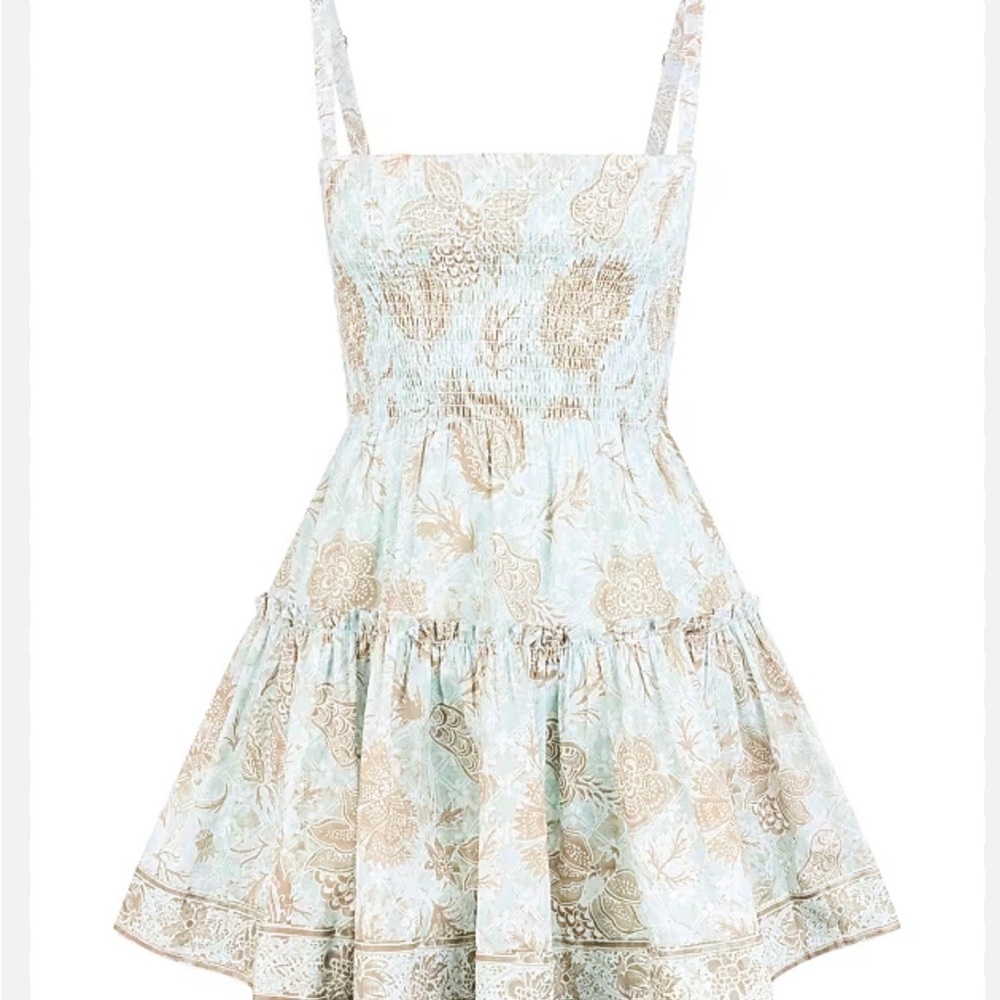 Hill House Seraphina Mini Nap Dress Calico Trellis S NWT